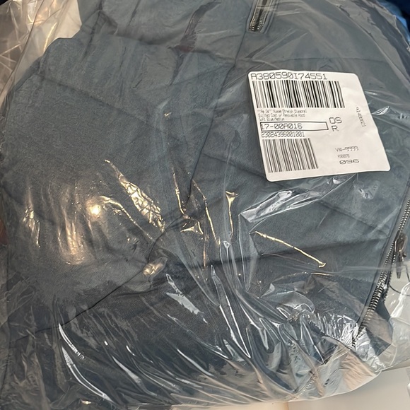 NWT NUAGE Stretch Diagonal Quilted Coat w/Removable Hood Soft Blue Medium - Picture 7 of 8